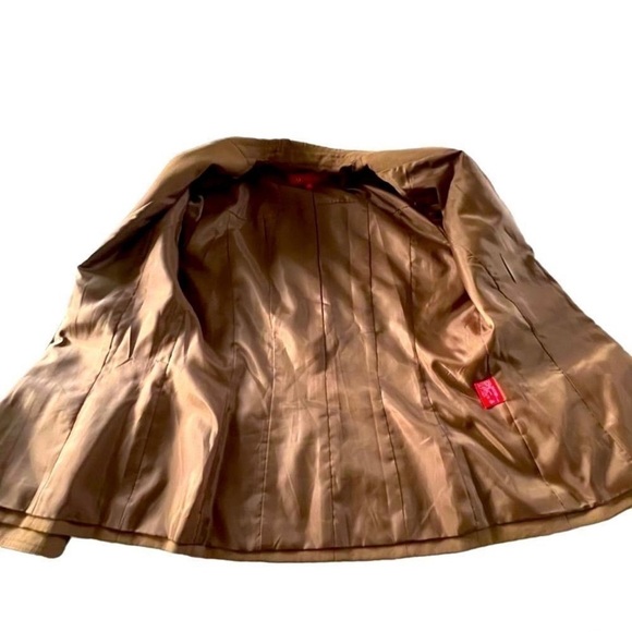 Anne Klein Chestnut Brown Button Front Blazer Size 10 - Picture 2 of 9